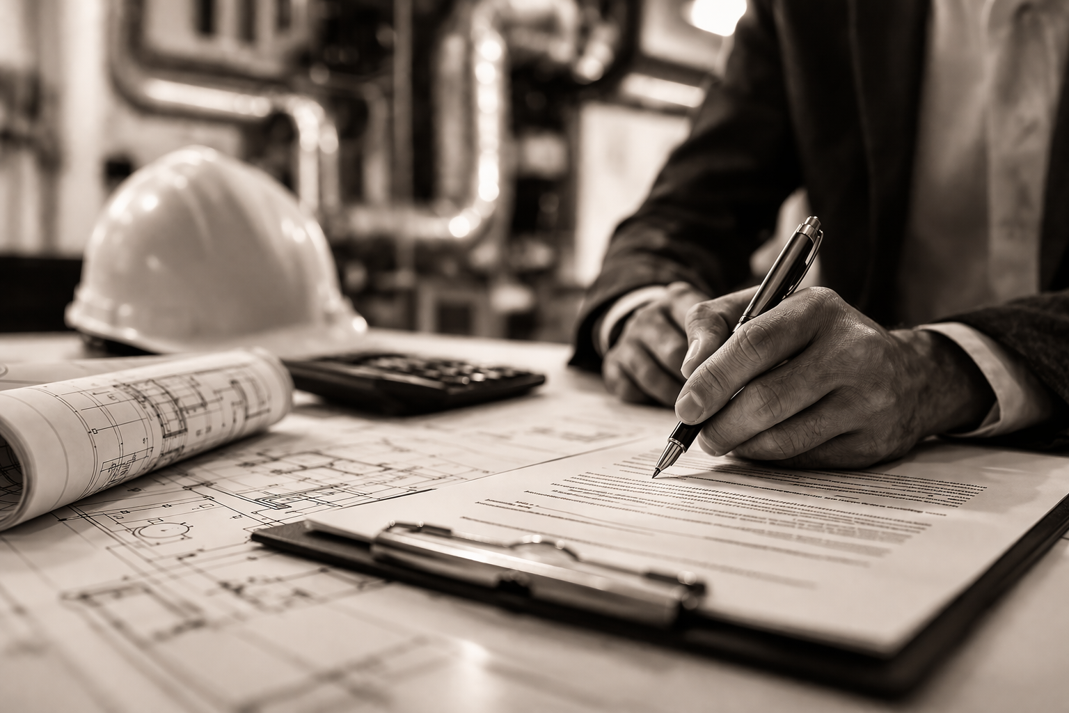 AMO CVC : relecture de plans dans un local technique